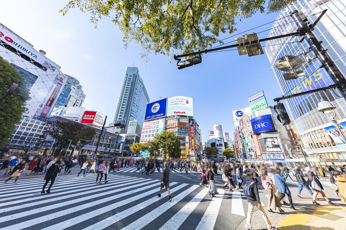 Shibuya crossing in Tokyo, Japan
